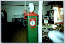 Gasoline 4x6 Photo Early Gilbert & Barker Tru-Meter Clock Face Gasoline Pump (?)
