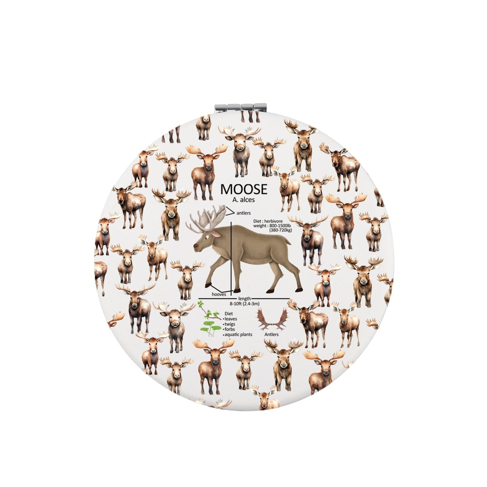 Zuo Bao Moose Lover Gift Moose Anatomy Crossbody Bag Hunting Moose Wildlife L...