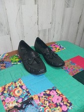 Cole Haan Country Black Leather Tassel Loafers Shoes Women  s Sz 8 AA US