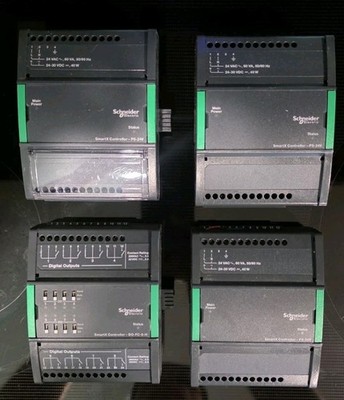 SCHNEIDER ELECTRIC SmartX Controller Lot  PS-24V, DO-FC-8-H I/O TB-IO-W1 
