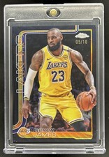 2025-26 Topps Chrome LeBron James Black Wave Refractor #/10 Lakers