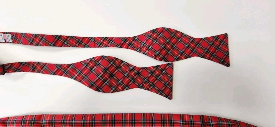 Juego de pajarita y faja hecha a mano #94 hecho en EE. UU. Foto 3 de 3