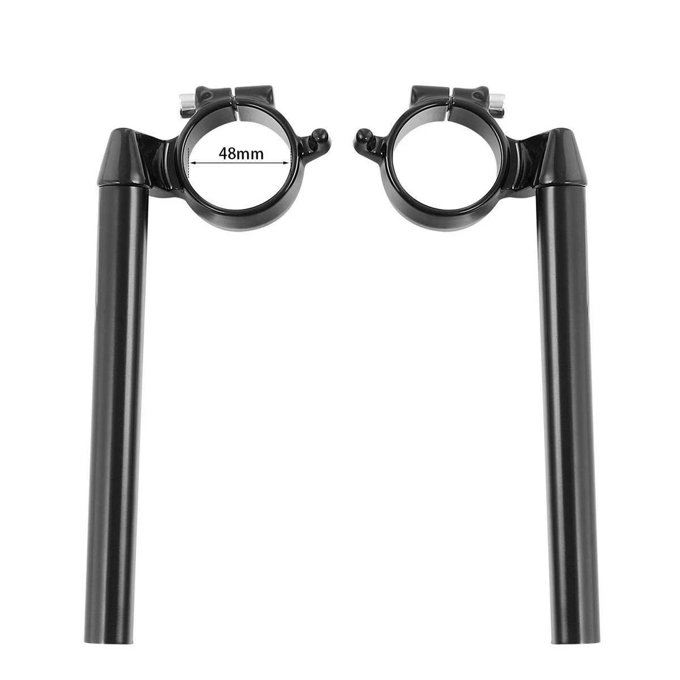 Barra de guidão preta com clipe compatível com Honda CBR600RR CBR 600RR 2007-2011 2013-2019 - Imagem 3 de 4