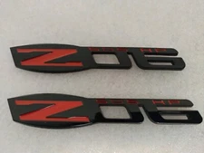 Black C6 Z06 505 HP Emblem Fender Badge-Matte Black
