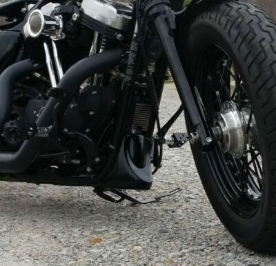 Matte Black Front Chin Spoiler Air Dam Fairing For Harley Dyna Low Rider FXDL