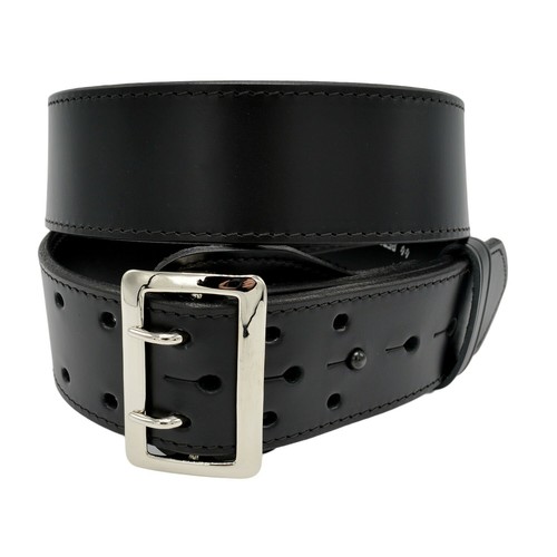 Perfect Fit Sam Browne Duty Belt Black Leather Size 28-60 Police Security USA - Picture 7 of 11