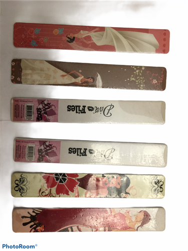 48 Double Sided DIVA BRIDAL Nail File Emery Board Manicure Pedicure - Picture 3 of 3
