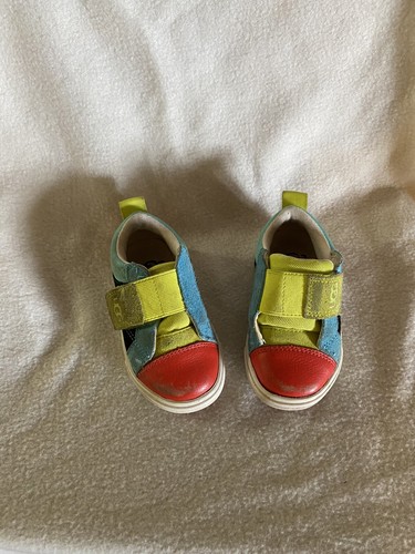 UGG Rennon Toddler Kids Boy/Girl Multicolor Leather & Suede Sneakers Size 6 - Picture 2 of 9