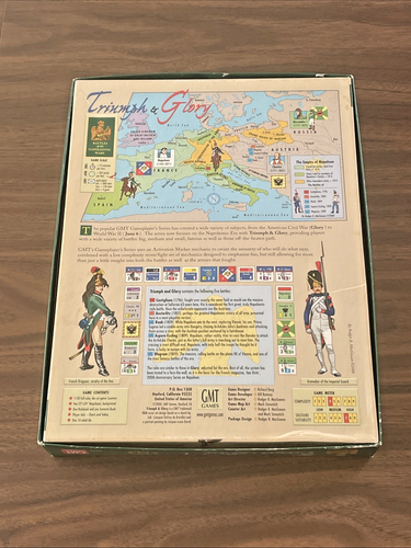 Triumph & Glory | Napoleonic Wars 1796-1809 | GMT {UNPUNCHED_COMPLETE} OOP RARE - Picture 2 of 8