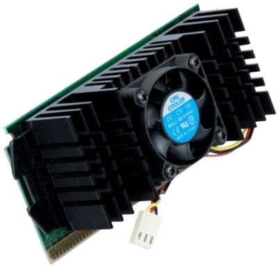 PROZESSOR CPU INTEL CELERON 300MHz SL2WM SLOT 1 KÜHLER 3-PIN 128MB CACHE