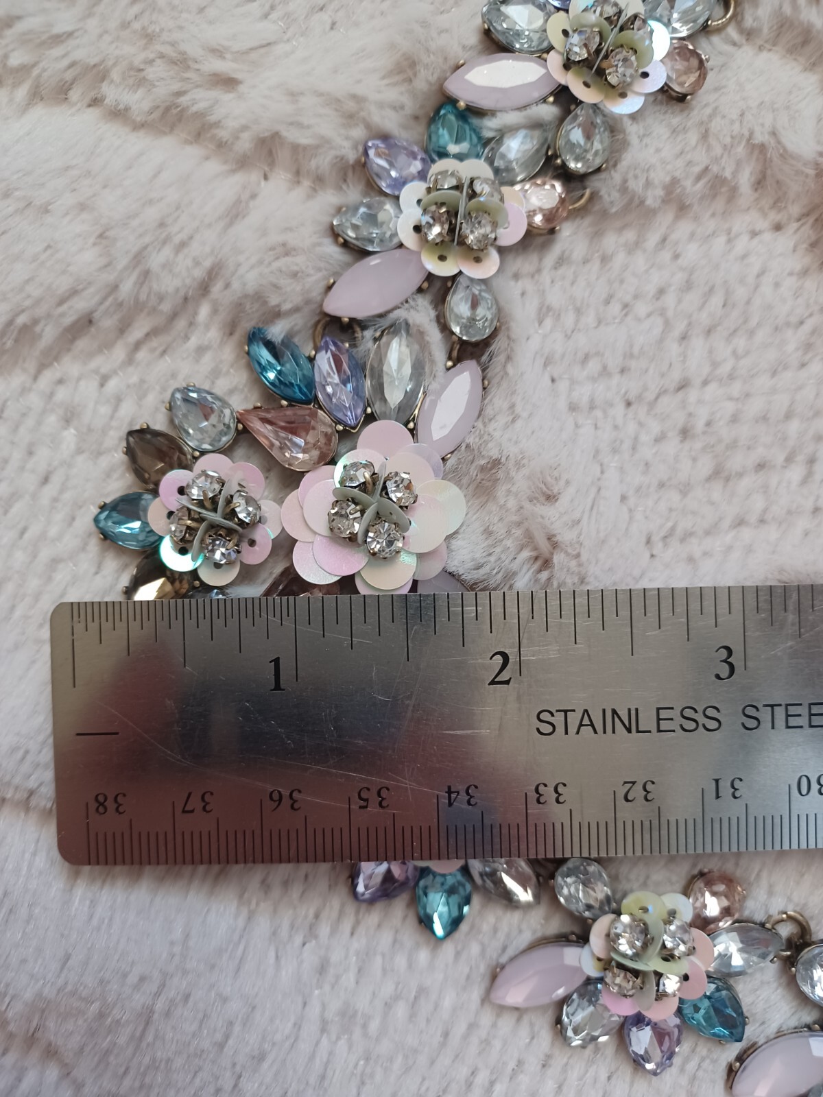 Baublebar Rhinestone Collar Statement Necklace Bl… - image 5