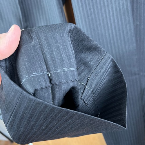 Pronto Uomo Suit Mens 48R Gray Striped 2 Button 100% Wool Moores Couture 42x29 - Picture 20 of 23