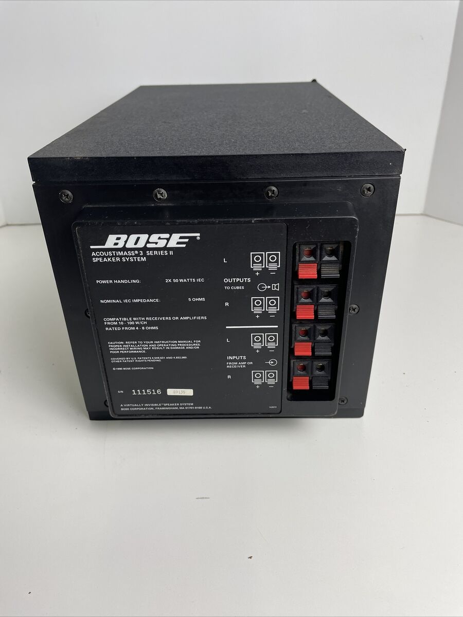 Bose Acoustimass 3 Series II Replacement Passive Subwoofer Bose Acoustimass 3 Series II Replacement Passive Subwoofer