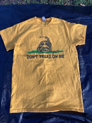 Don t Tread On Me. Yellow Gildan Size Small