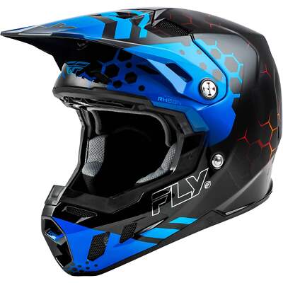 Fly Racing Formula CC Tektonic Carbon Helmet - Black / Blue / Red