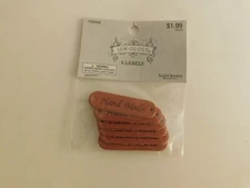 Sew ology 6 Hand Made labels light brown