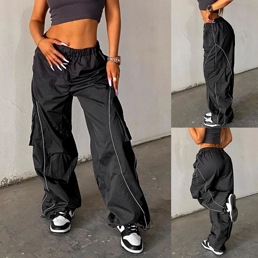 Pantalon surdimensionn chaud fille pantalon droit sexy streetwear