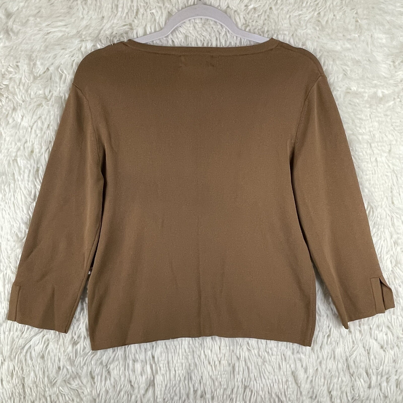 Pendleton Sweater Womens Medium Brown Pullover Da… - image 2