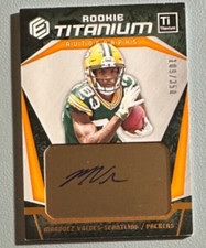 MARQUEZ VALDES-SCANTLING 2018 Panini Elements Titanium Rookie Autographs 109/350