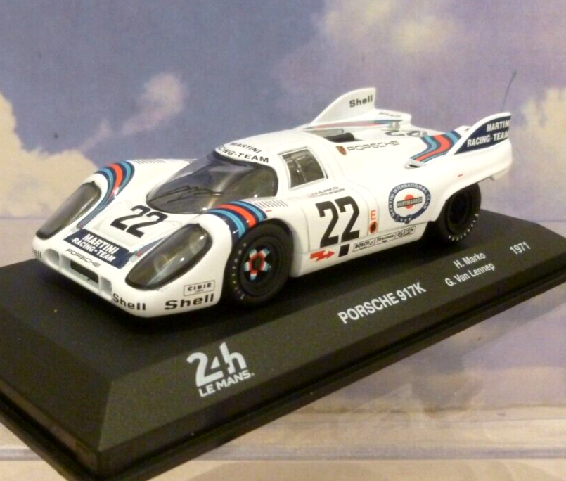 IXO/ATLAS 1/43 MARTINI PORSCHE 917K #22 WINNER LE MANS 1971 MARKO