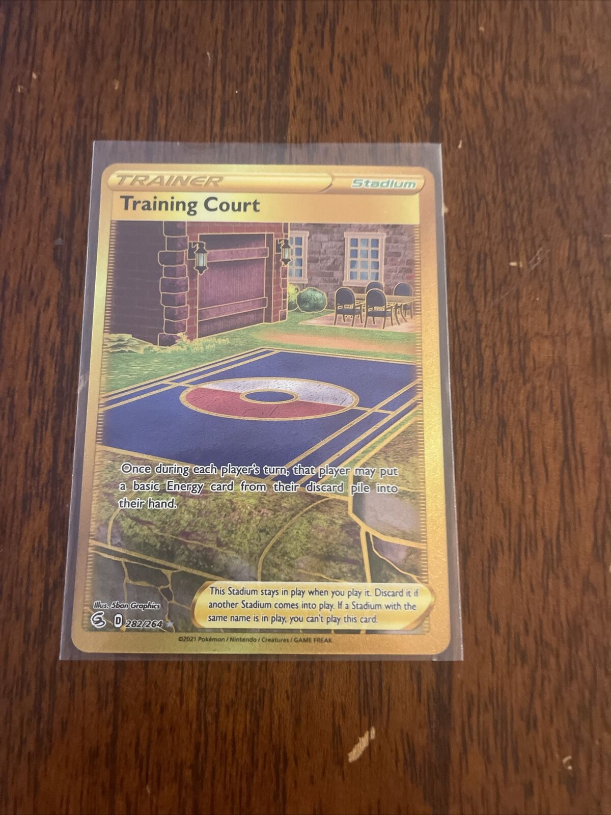 Pokémon Fusion Strike Gold Training Court 282/264 FRESH MINT 🔥