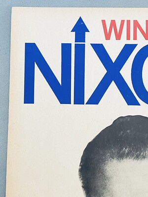 Rare! Win with Nixon PRESIDENT RICHARD NIXON POSTER