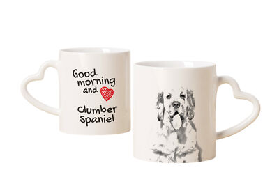 Clumber Spaniel mug with a dog good morning heart Art-Dog