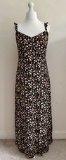New Look Dress Women’s UK 18 Black Floral Ditsy Maxi Strappy Summer BNWT