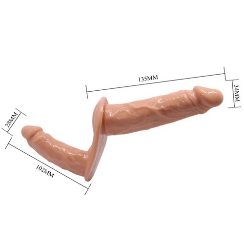 STRAP ON DOPPIO DILDO PER COPPIA INDOSSABILE | REALISTICO | ANALE E VAGINALE - Foto 2 di 3