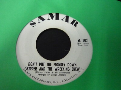 Skipper and the Wrecking Crew-Don't put the monkey down 45 Rare Soul Rochester