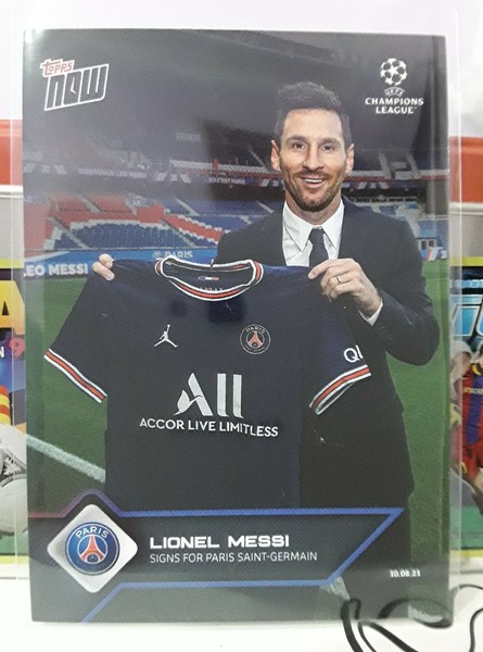 MESSI - PSG ROOKIE CARD RC TOPPS NOW - NO PANINI NO ADRENALYN