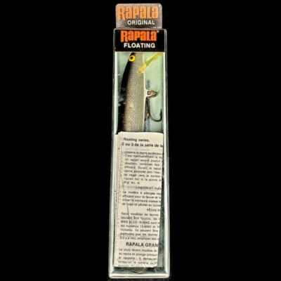Rapala Floating Wobbler Minnow - 5 Inches - Black/Silver/Red 