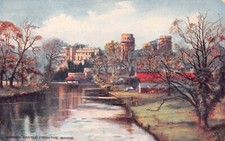 Warwick Castle England Medieval Middle Ages Defense Military Vtg Postcard U4