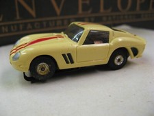Aurora Vintage HO 1963   1969 Yellow Ferrari GTO, Thunderjet 500