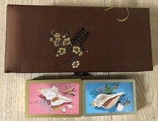 2 packs vintage Congress 606 Playing Cards in Chinese style satin storage case