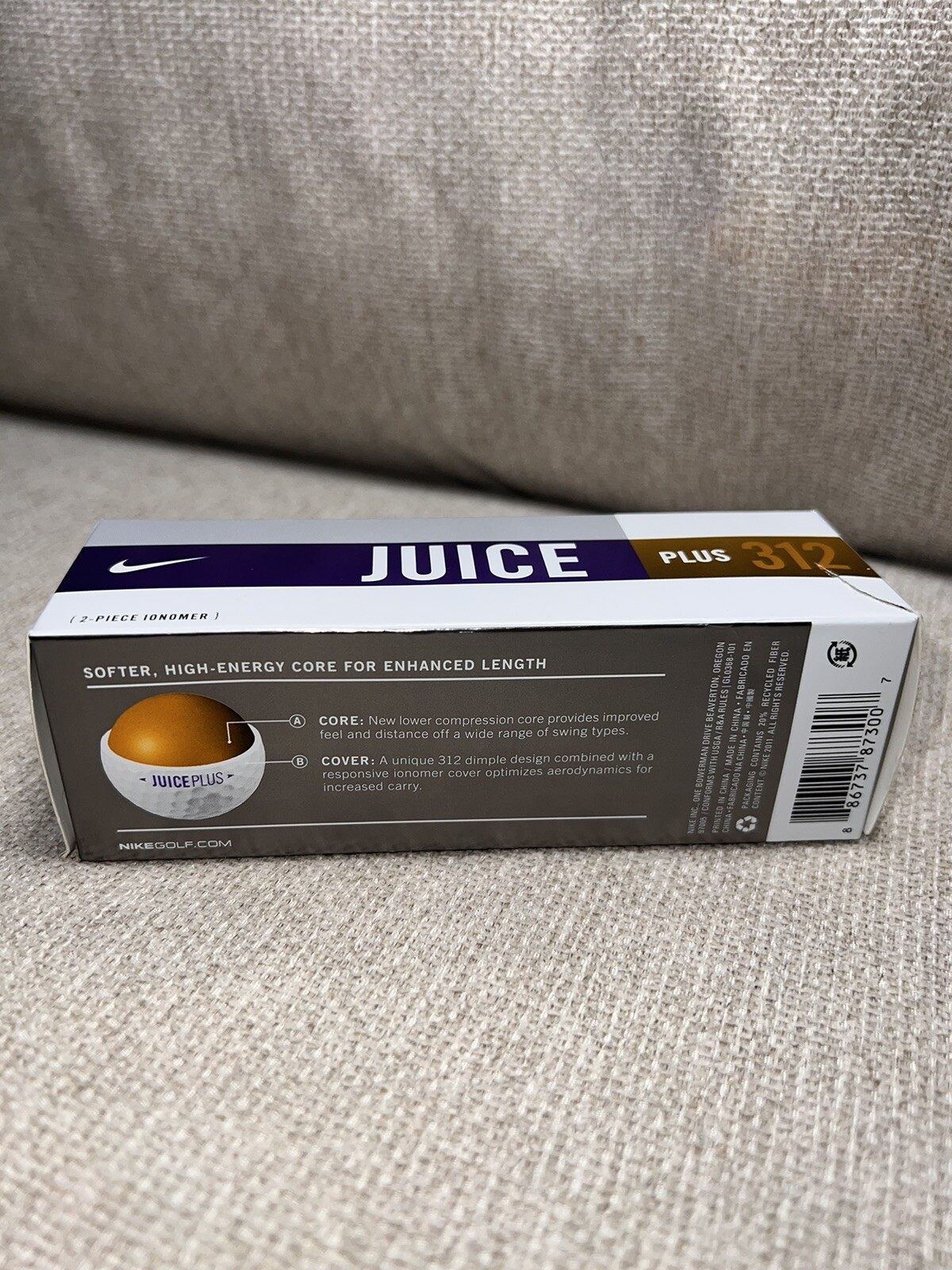 Nike Juice Plus 312 Golf Balls Box Of 3