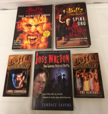 5x Buffy the Vampire Slayer Books - Pretty Maids all in a Row, The Monster Book
