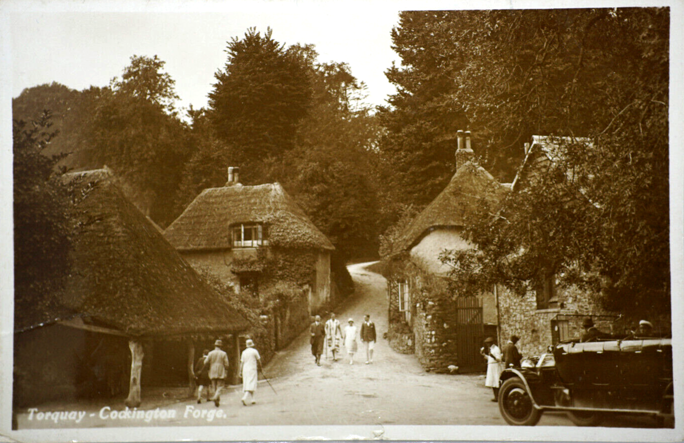 Postcard Cockington Forge Torquay Devon Manufacture Famous Miniature Horseshoe