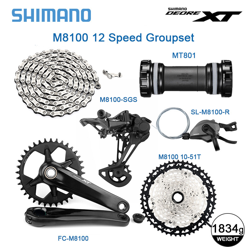 Shimano Deore XT M8100 12 Speed Drivetrain Groupset 32T 34T