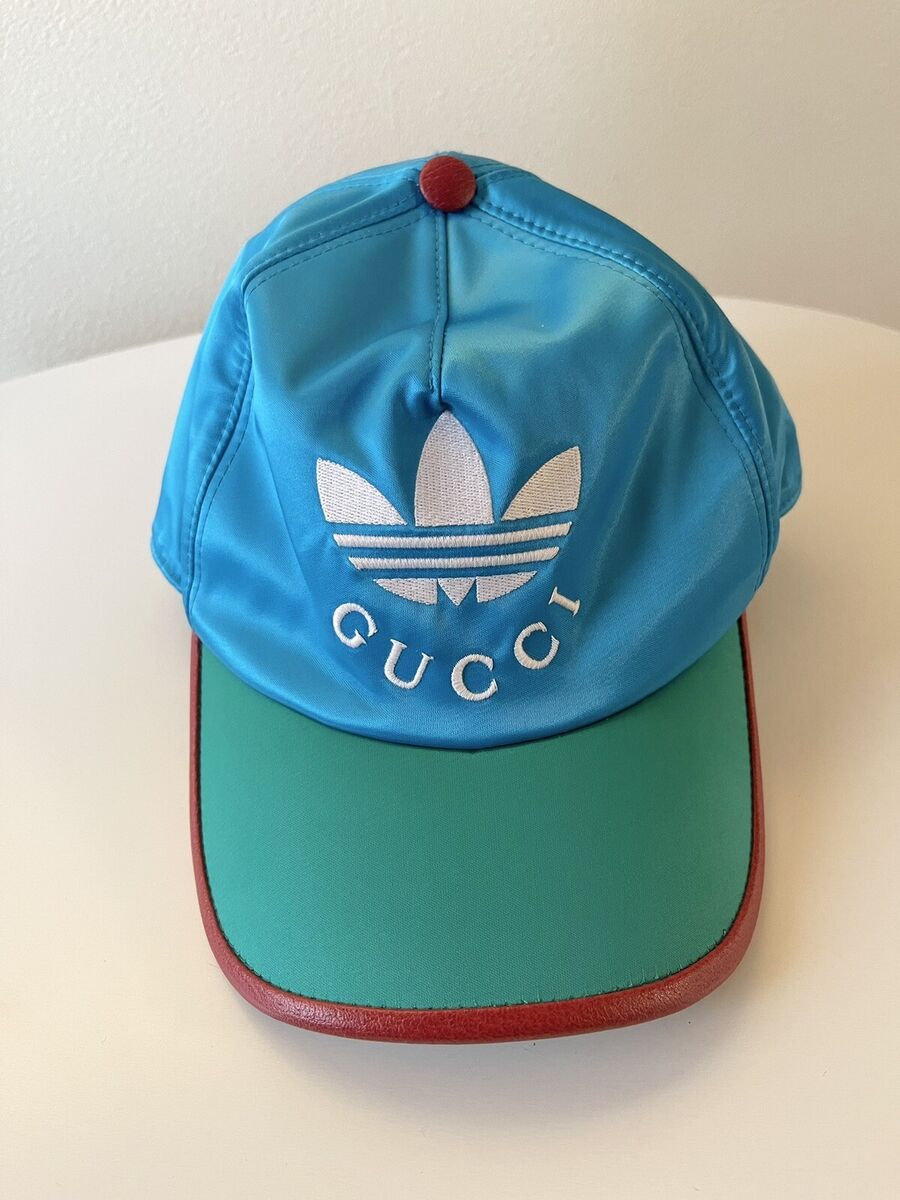 Gucci X Addidas Unisex Blue Rolly Baseball Cap,Xs | eBay Gucci X Addidas Unisex Blue Rolly Baseball Cap,Xs | eBay