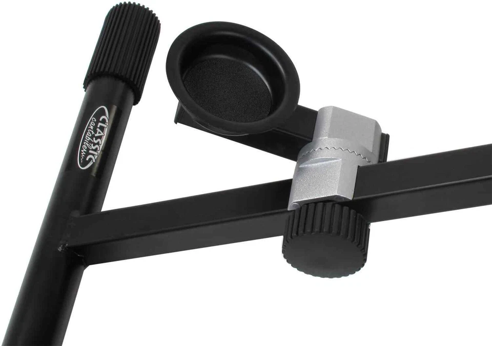 Supporto Stand Asta Violoncello Imbottita Robusto Pieghevole Regolabile Negra - Immagine 3 di 4