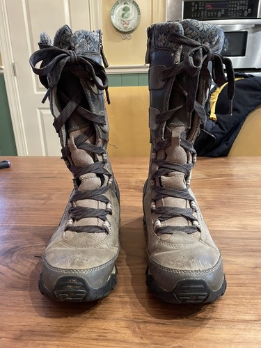 Merrell Boulder Waterproof Ice Grip Tall Boot Women’s Size 6 Lace Up/Zip - Picture 2 of 9