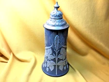 Simon Peter Gerz 0.5L Hops and Wheat Pewter Lidded Beer Stein