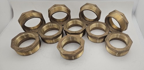 4" x 3" Lead-Free Brass Hex Reducing Bushing Threaded NPT New