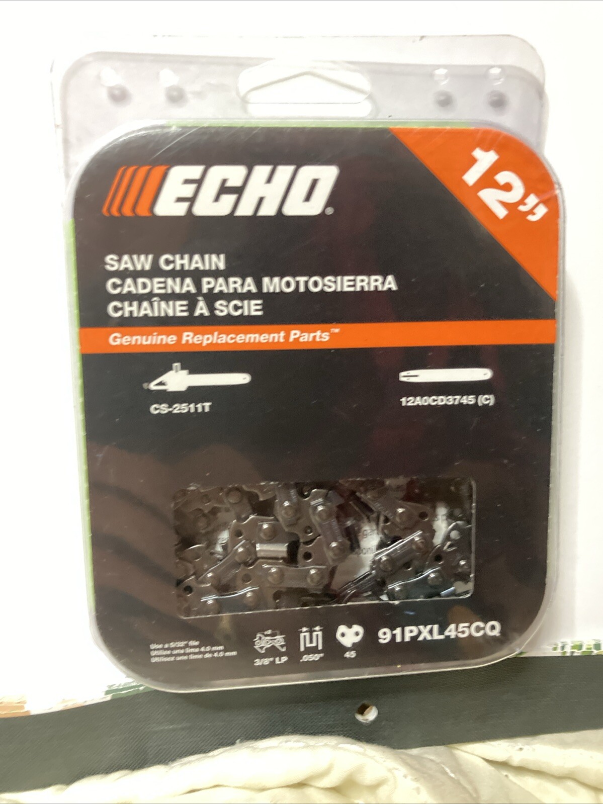 Echo OEM 12-Inch 91PXL45CQ Saw Chain Replacement