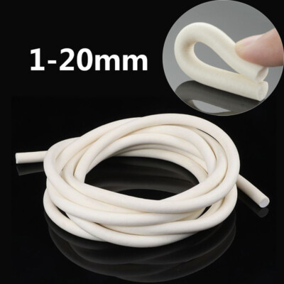 Silicone Rubber O Ring Cord White Seal Strip Foamed Sponge Waterproof 1mm~20mm 
