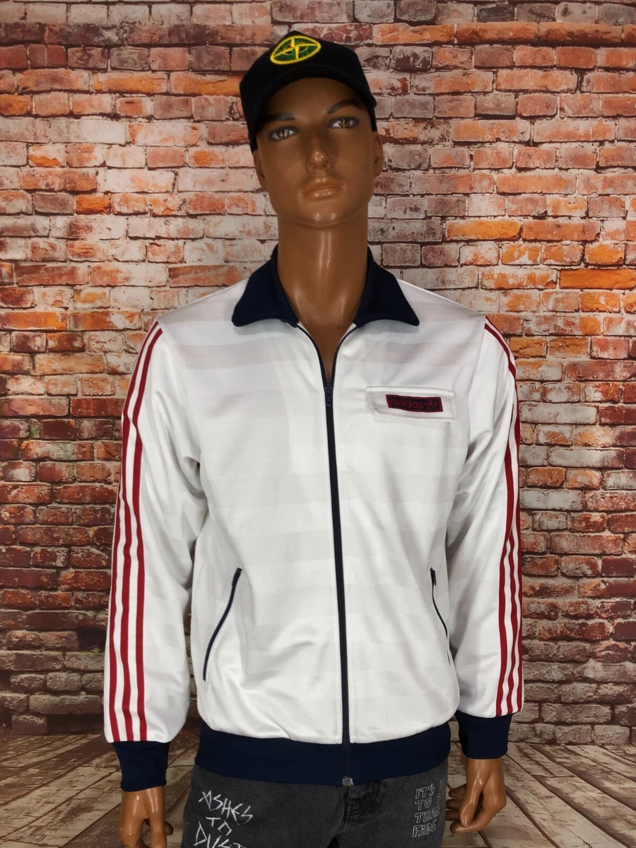 Adidas beckenbauer hotsell jacket white