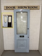 Reclaimed Old Edwardian Victorian Wooden Panel Front Door 2015 x 698mm