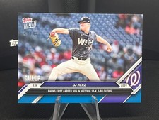 🟦2024 MLB Topps NOW 302 DJ HERZ 13K WASHINGTON NATIONALS ROOKIE CALLUP BLUE /49