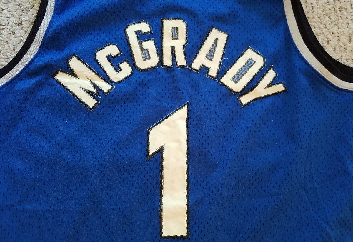 Orlando Magic # 1 Tracy McGrady Blue NBA Authentics Jersey reebok